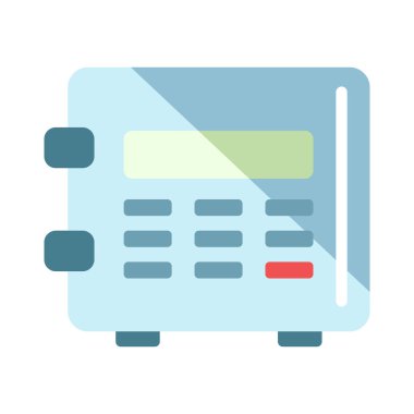 Güvenli düz illüstrasyon