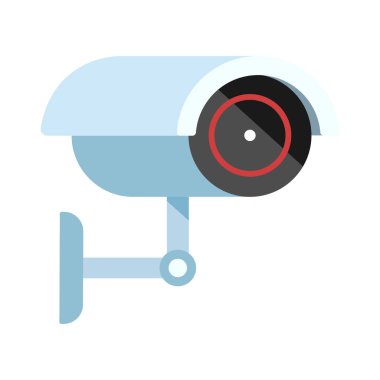 CCTV düz illüstrasyon