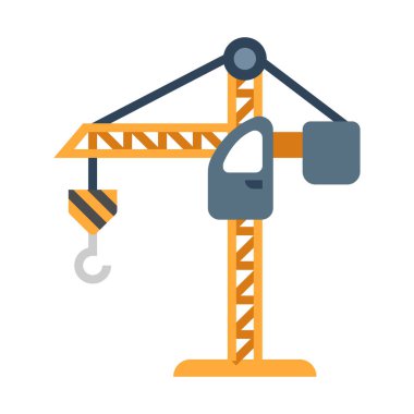 Crain düz illüstrasyon