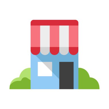 Mağaza düz illüstrasyon