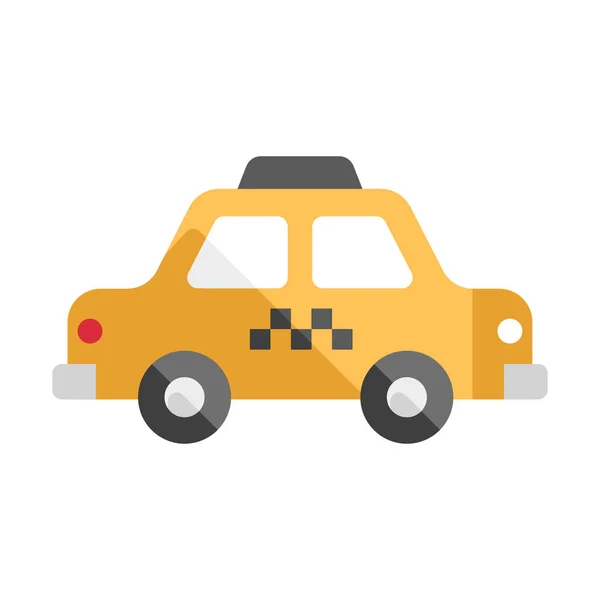 Taxi płaska ilustracja — Wektor stockowy