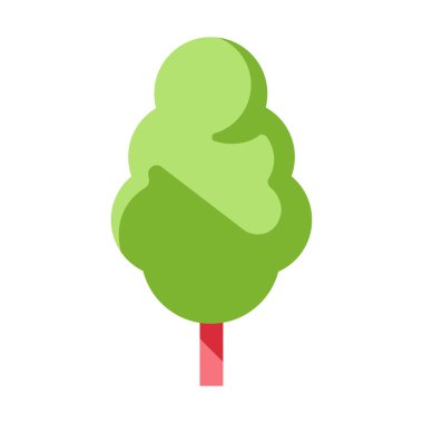 Ağaç düz illüstrasyon