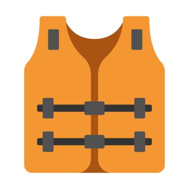 Can yeleği düz illüstrasyon