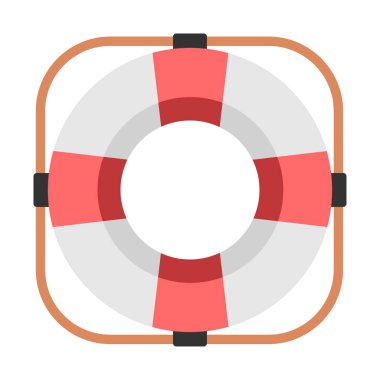 Hayat yüzük düz illüstrasyon