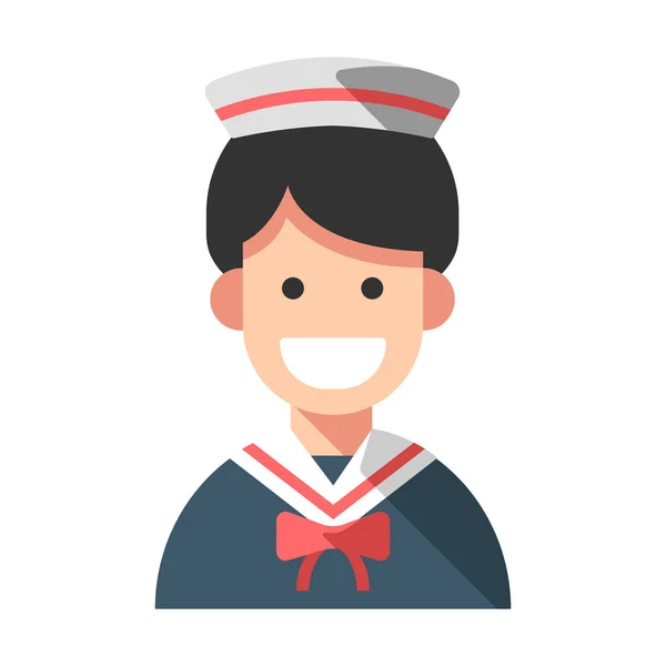 Sailor platt illustration — Stock vektor