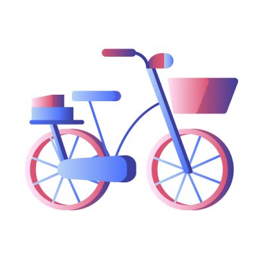 Bisiklet degrade illüstrasyon