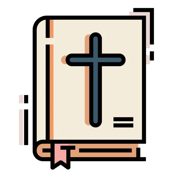 聖書 Linecolor 図 — ストックベクタ