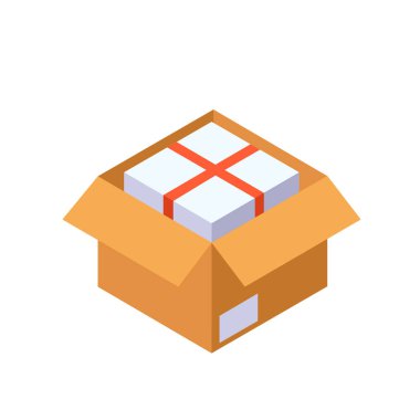 Ambalaj düz simgesi