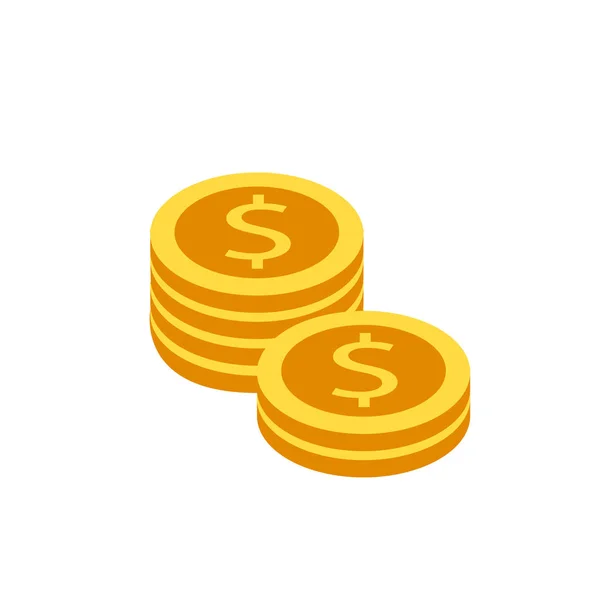 Mynt flat ikonen — Stock vektor