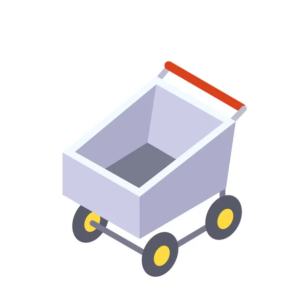 Carrito de compras icono plano — Archivo Imágenes Vectoriales