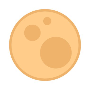 Ay düz illüstrasyon