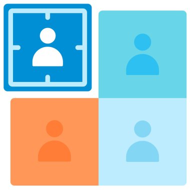 Müşteri segmenti düz illüstrasyon