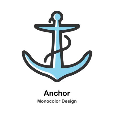 Anchor Monocolor Illustration