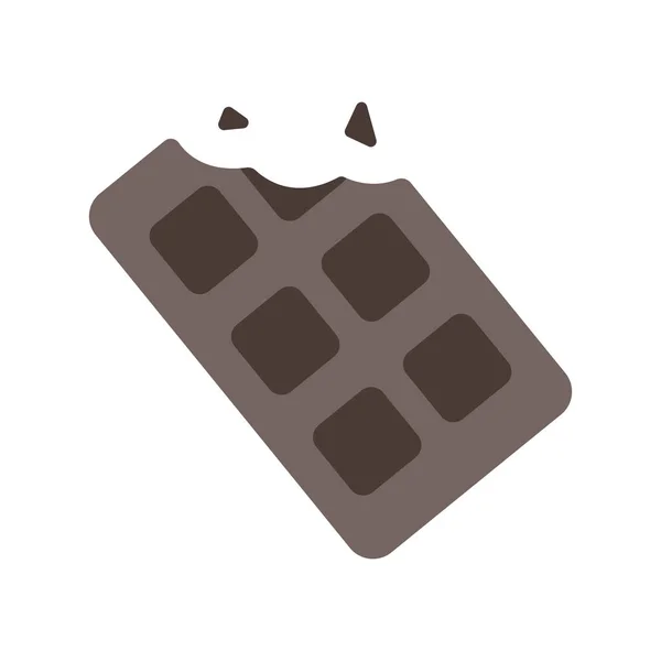 Tablette Chocolat Illustration plate — Image vectorielle