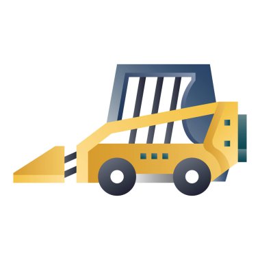 Skid steer loader degrade illüstrasyon