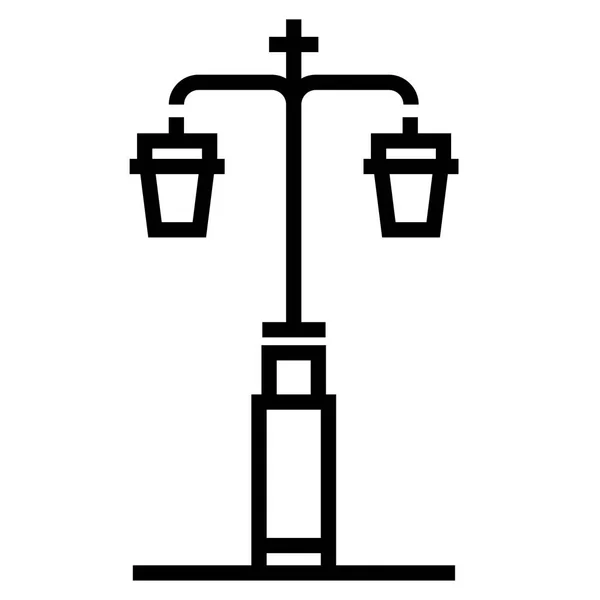 街路灯線図 — ストックベクタ