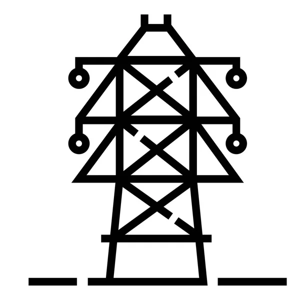 Polo eléctrico Línea ilustración — Vector de stock