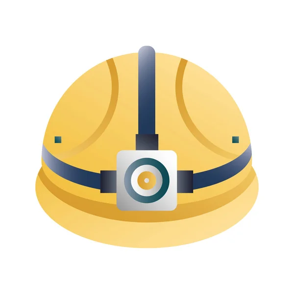 Illustration du gradient de sécurité casque — Image vectorielle