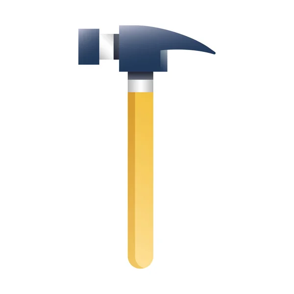 Hammer gradient illustration — Stock vektor