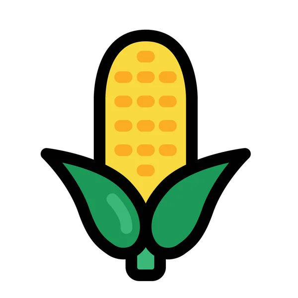 Ilustracja Linecolor kukurydzy — Wektor stockowy