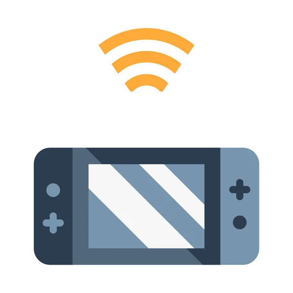 Wifi jogo dispositivo ilustração plana — Vetor de Stock