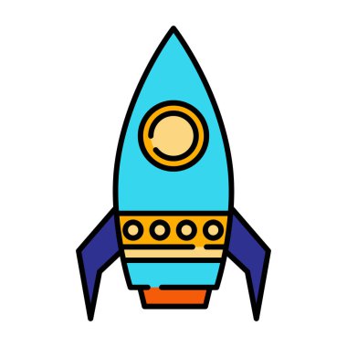 Roket Linecolor illüstrasyon