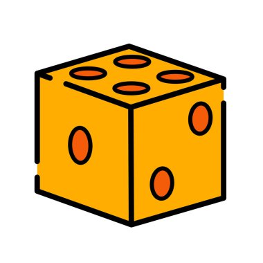 Dice LineColor illustration