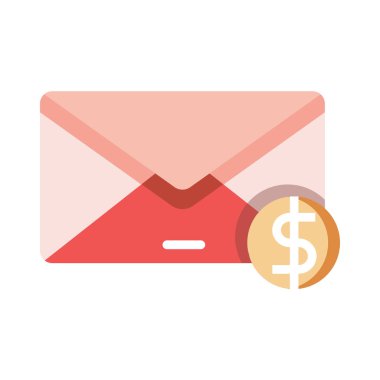 Posta düz illüstrasyon