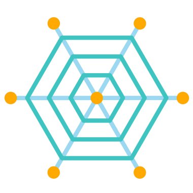 Ağ düz illüstrasyon