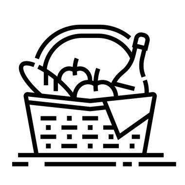 piknik sepeti satırı simgesi