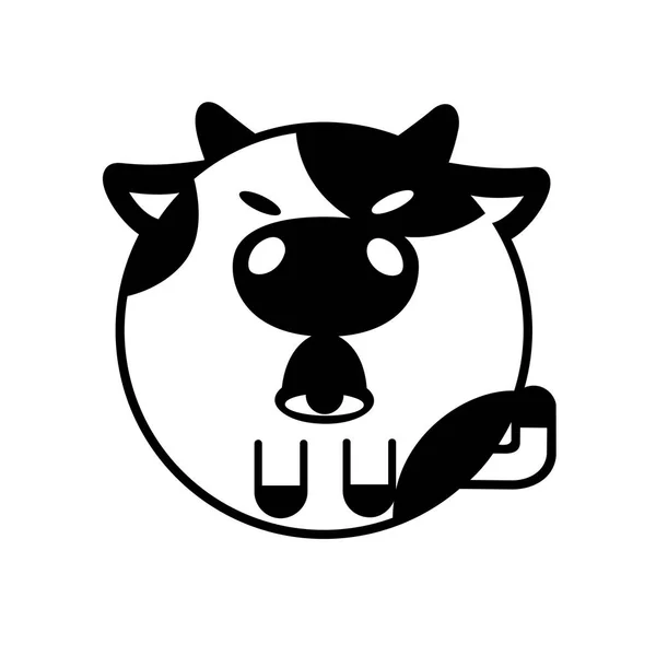 Stałe ilustracja krowa — Wektor stockowy