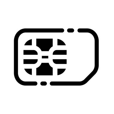 Simcard katı illüstrasyon