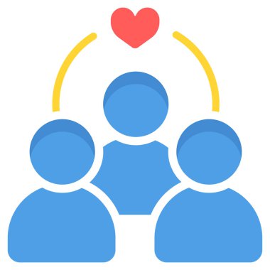 Bakım aşk düz illüstrasyon