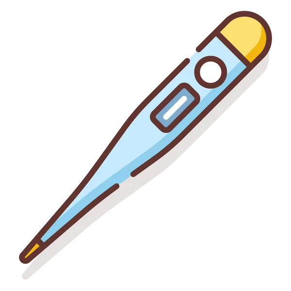Thermometer linecolor Abbildung — Stockvektor