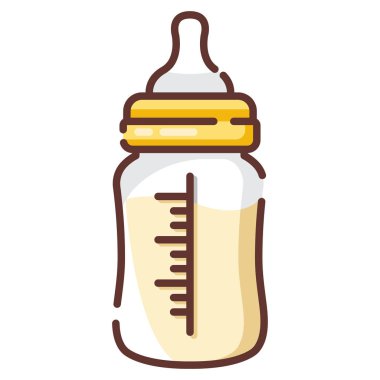 Süt şişesi Linecolor illüstrasyon