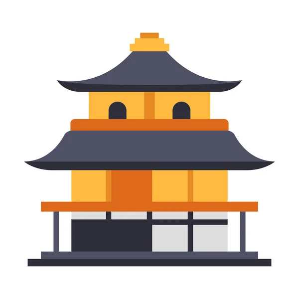 Kinkaku-ji Temple Flat illustration — Stock Photo, Image