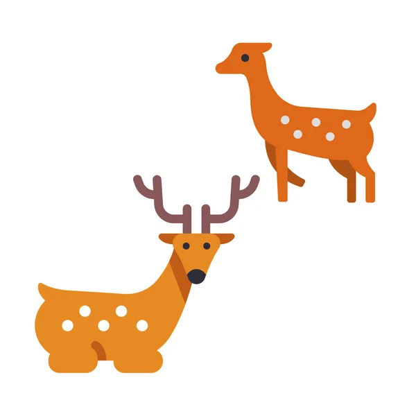 Японская иллюстрация Deer Flat — стоковое фото