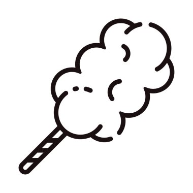 Pamuk şeker hat illüstrasyon