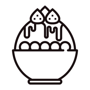 Bingsu hat illüstrasyon