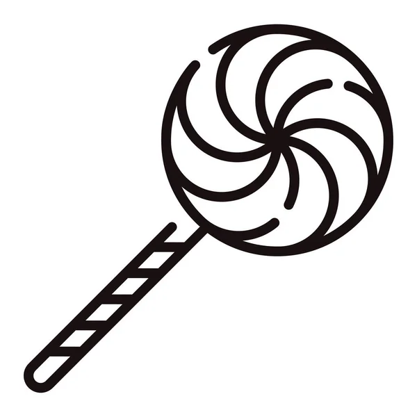 Lollipop linje illustration — Stock vektor