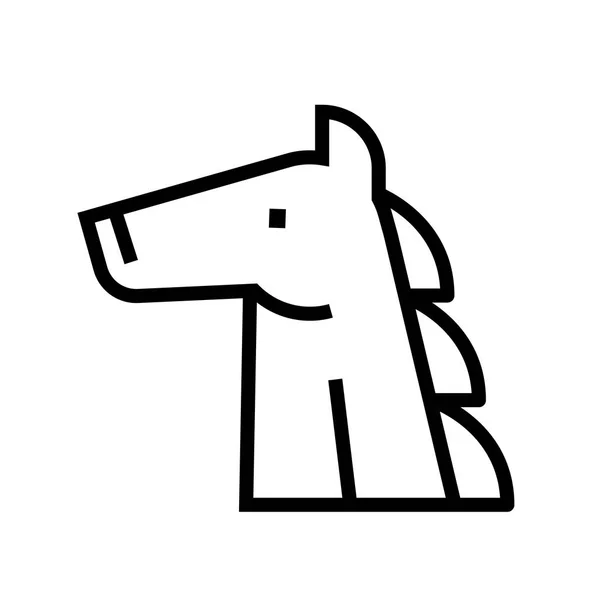 Illustration Horse Line — Image vectorielle