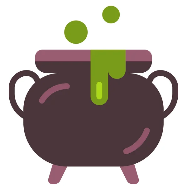 Halloween cauldron Plant illustration — Stock vektor
