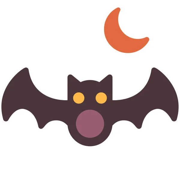 Bat Ilustración plana — Archivo Imágenes Vectoriales