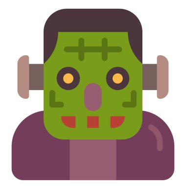Frankenstain düz illüstrasyon