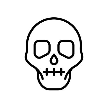 Kafatası hat illüstrasyon