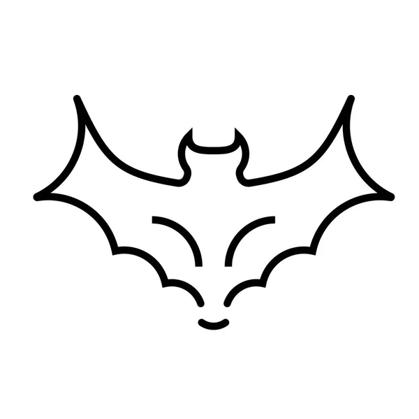 Ilustracja linia bat — Wektor stockowy