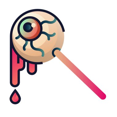 Göz küresi şeker degrade illüstrasyon