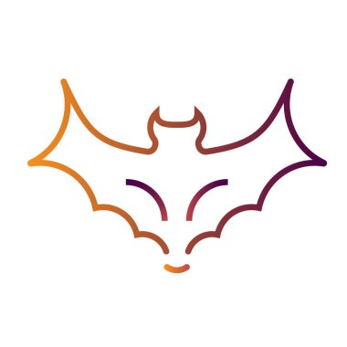 Bat LineGradient illustration