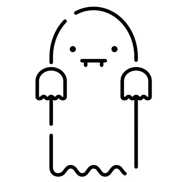 Ilustração da linha fantasma —  Vetores de Stock