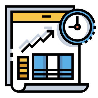 Yatırım zamanlama Linecolor illüstrasyon